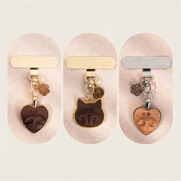Wooden Pendant with Pet Nose Print