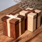 Pet solid wood photo frame urn