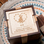 Pet solid wood photo frame urn